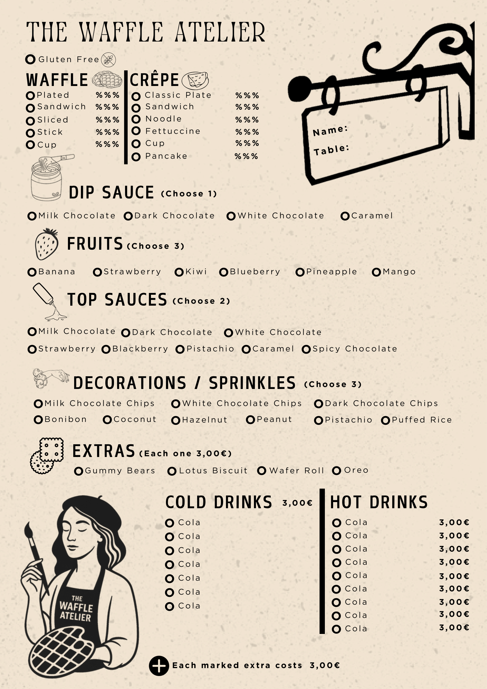 The Waffle Atelier MENU